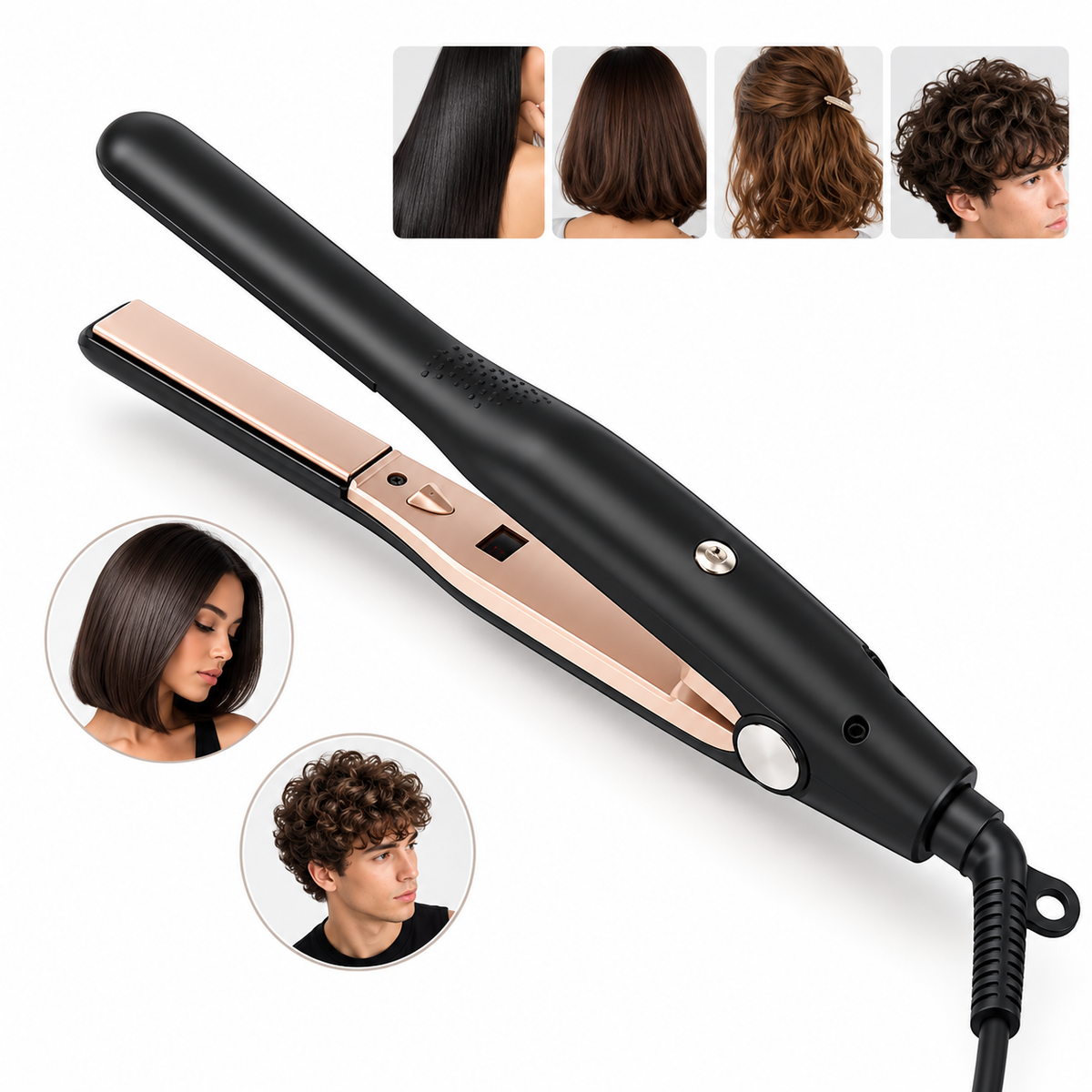 Chapinha Multifuncional 2 em 1 – Alisa e Modela os Cabelos