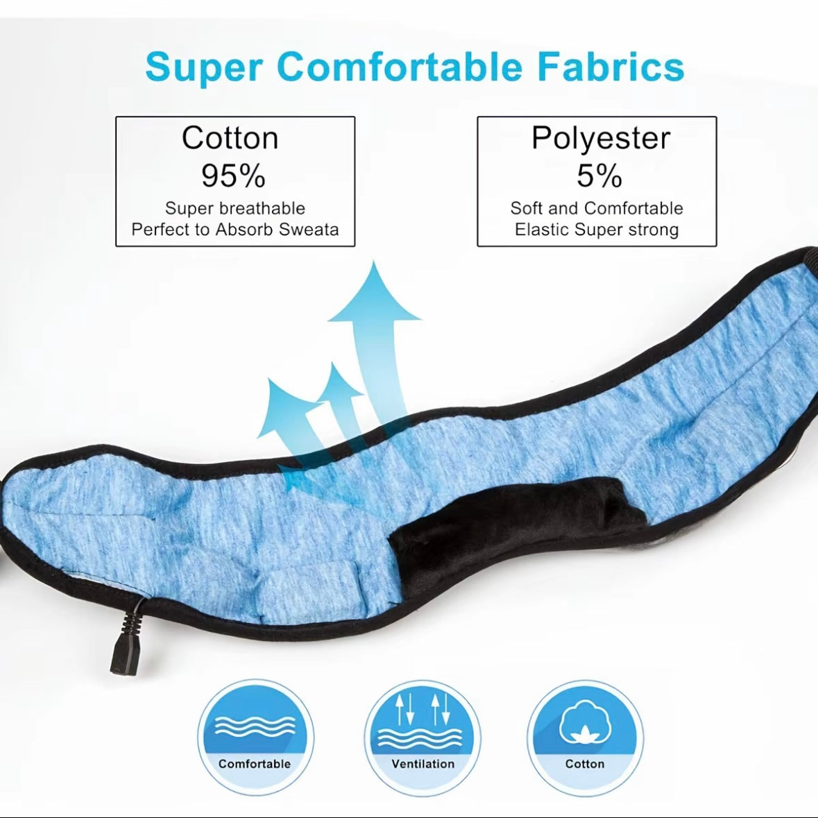 Máscara de Dormir Bluetooth com Fones de Ouvido