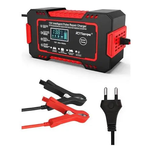 Carregador de Bateria 12V 6A Inteligente Bivolt – Automotivo para Carros e Motos